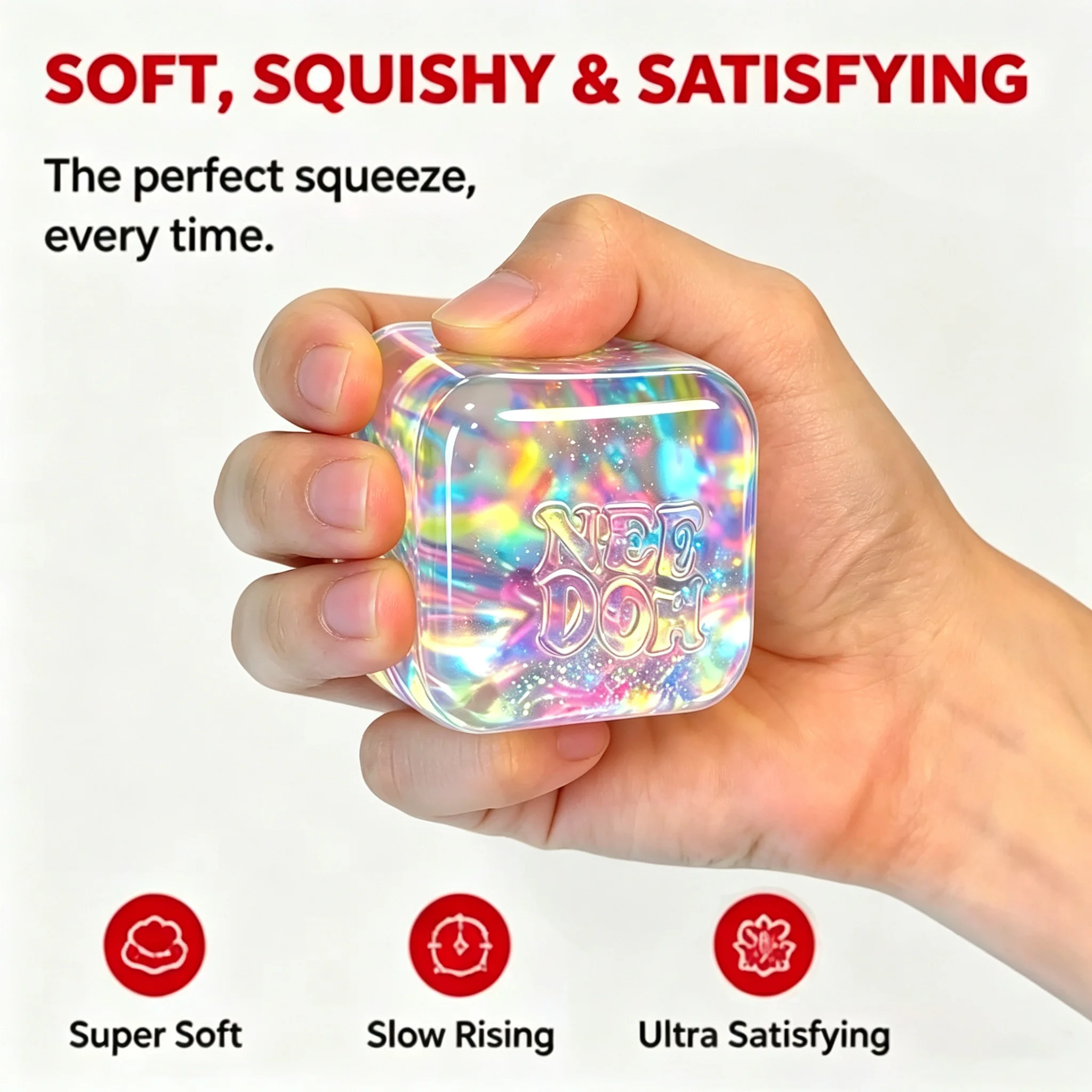 NeeDoh Maltose Ice Squeeze Toy - Kids Toys Xmas 评论和价格